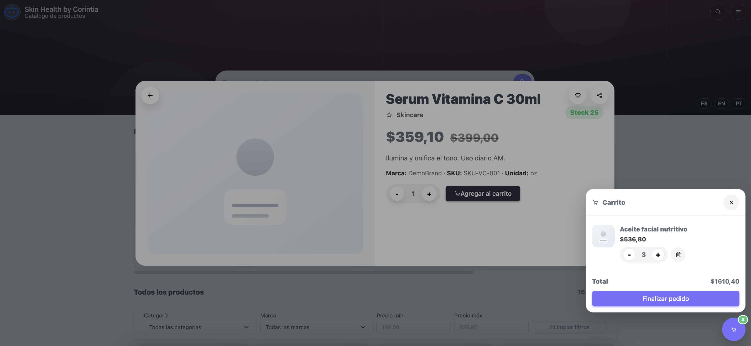 GlowSuite - Pantalla 8